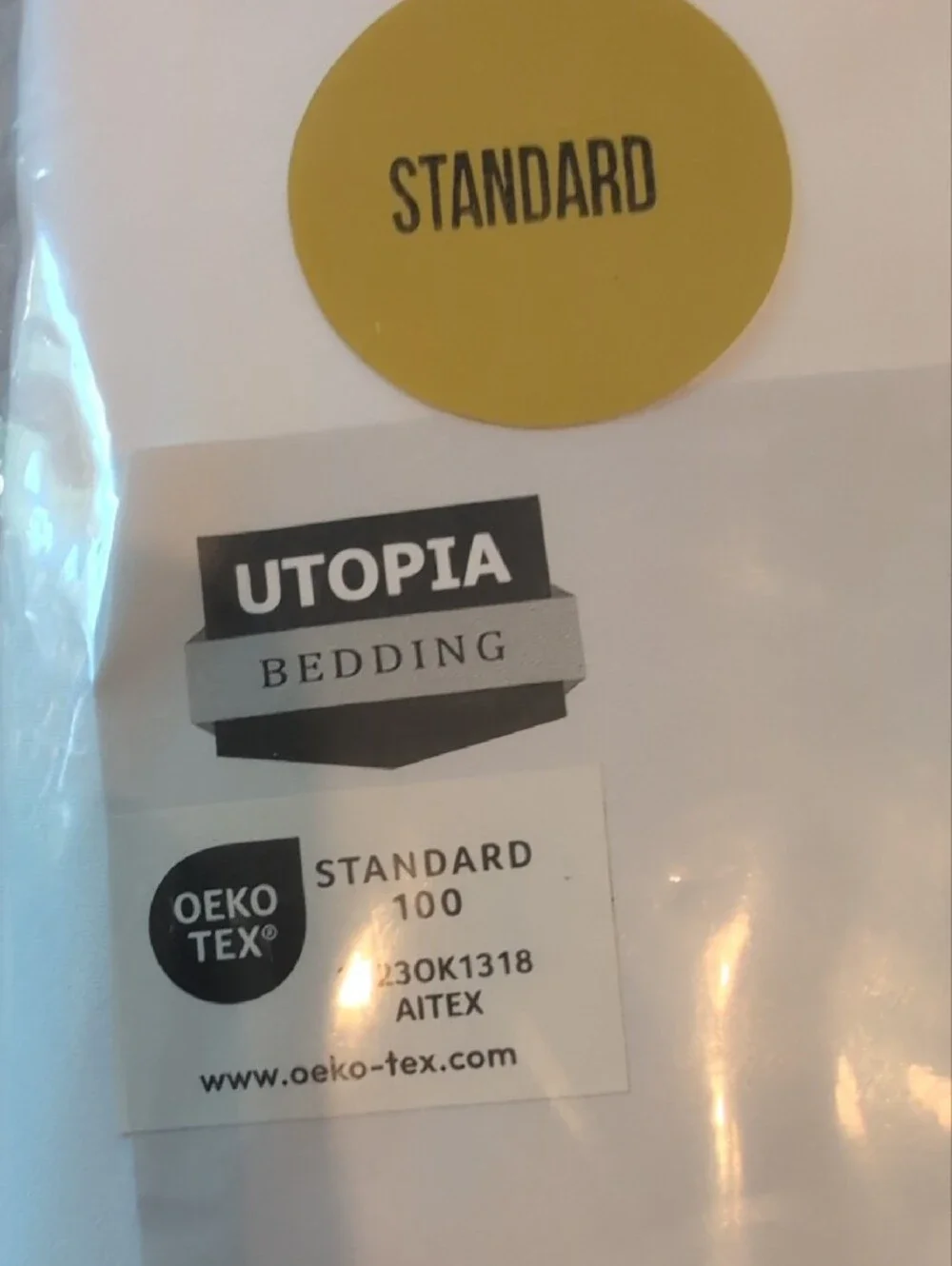White Pillow Cases - 4 Pack (Standard)